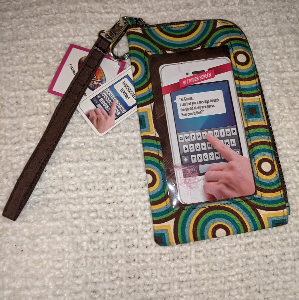 NWT! Wristlet w/ Touch Screen Texting